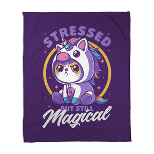 Stressed Cute Cat Unicorn