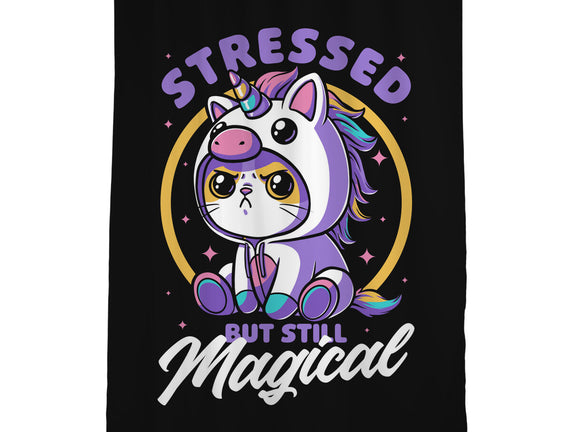 Stressed Cute Cat Unicorn