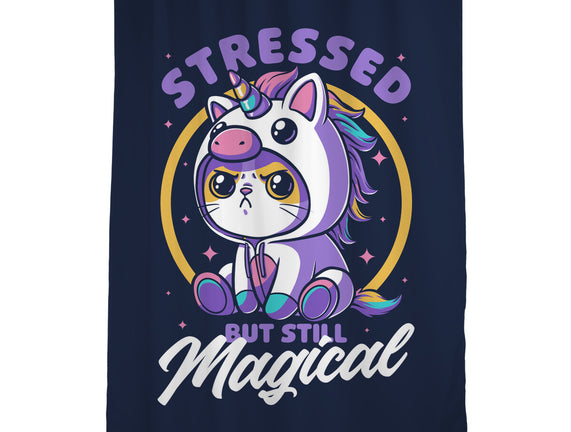 Stressed Cute Cat Unicorn