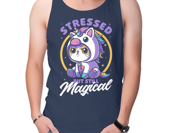 Stressed Cute Cat Unicorn