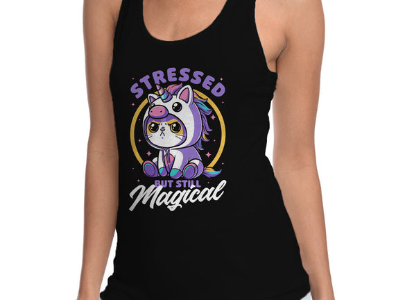 Stressed Cute Cat Unicorn