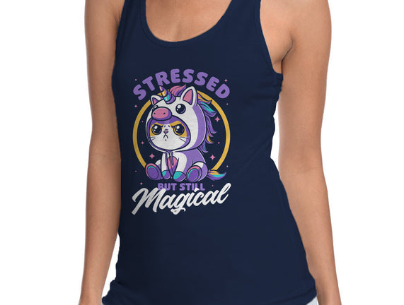 Stressed Cute Cat Unicorn