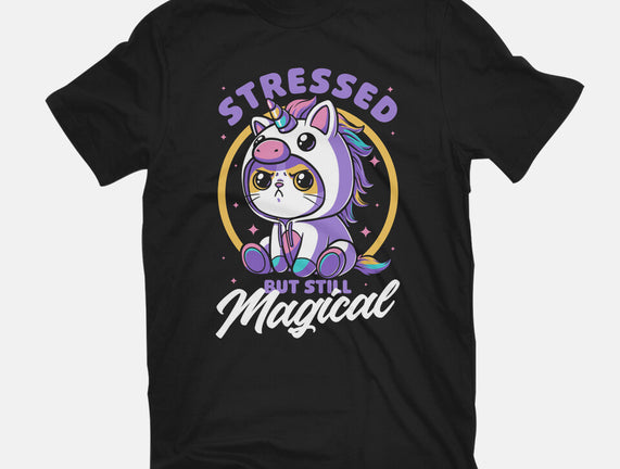 Stressed Cute Cat Unicorn