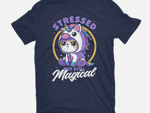 Stressed Cute Cat Unicorn