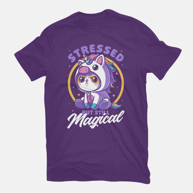 Stressed Cute Cat Unicorn-Mens-Premium-Tee-Studio Mootant