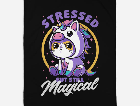 Stressed Cute Cat Unicorn