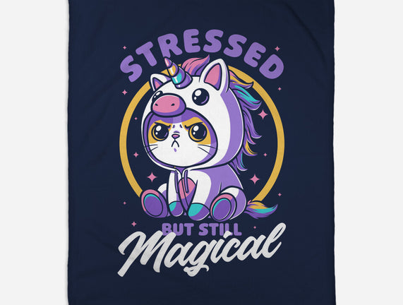 Stressed Cute Cat Unicorn