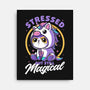 Stressed Cute Cat Unicorn-None-Stretched-Canvas-Studio Mootant