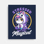 Stressed Cute Cat Unicorn-None-Stretched-Canvas-Studio Mootant