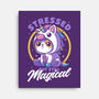 Stressed Cute Cat Unicorn-None-Stretched-Canvas-Studio Mootant