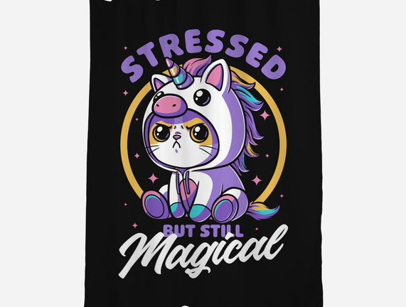 Stressed Cute Cat Unicorn