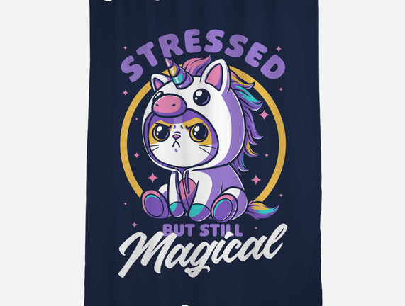 Stressed Cute Cat Unicorn