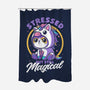 Stressed Cute Cat Unicorn-None-Polyester-Shower Curtain-Studio Mootant