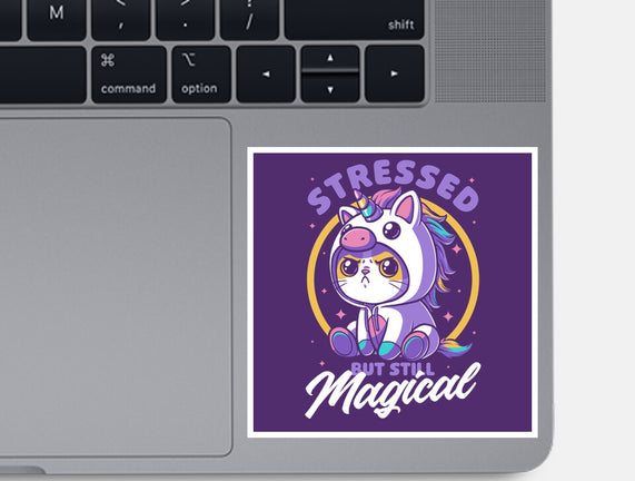 Stressed Cute Cat Unicorn