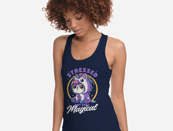 Stressed Cute Cat Unicorn