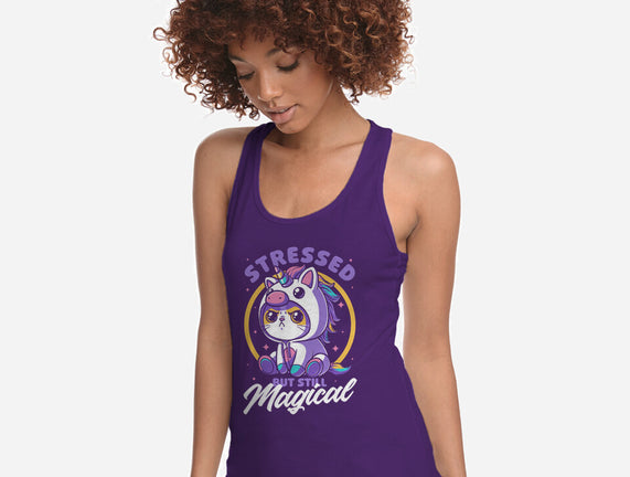 Stressed Cute Cat Unicorn