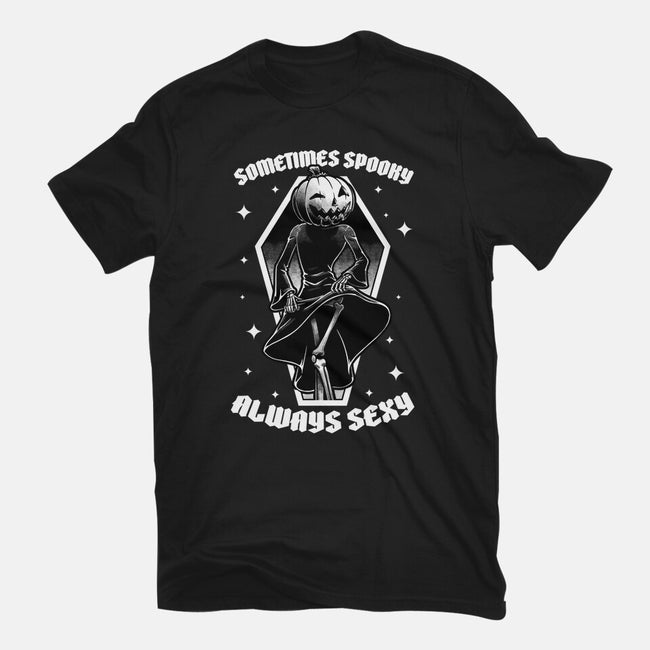 Spooky Reaper Pumpking-Womens-Fitted-Tee-Studio Mootant