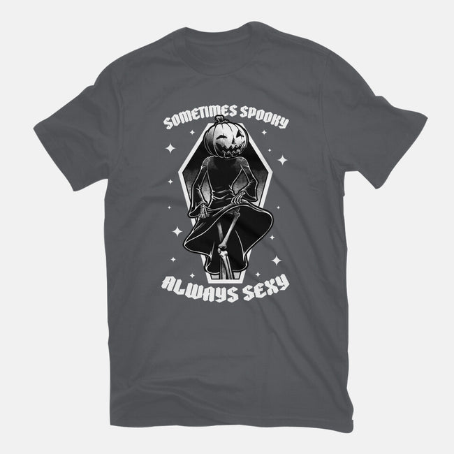 Spooky Reaper Pumpking-Womens-Fitted-Tee-Studio Mootant