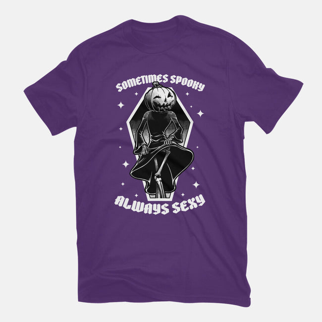 Spooky Reaper Pumpking-Womens-Fitted-Tee-Studio Mootant