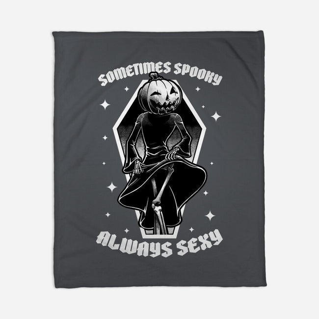 Spooky Reaper Pumpking-None-Fleece-Blanket-Studio Mootant