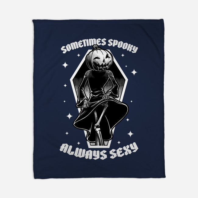 Spooky Reaper Pumpking-None-Fleece-Blanket-Studio Mootant