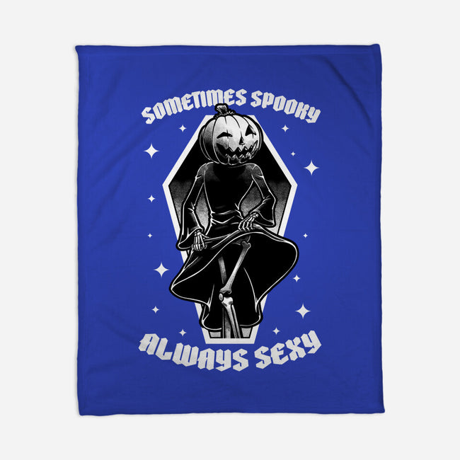 Spooky Reaper Pumpking-None-Fleece-Blanket-Studio Mootant