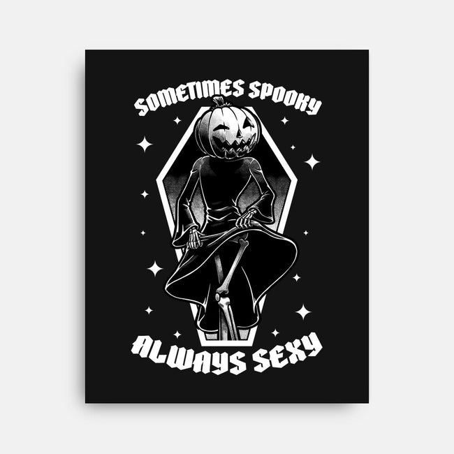 Spooky Reaper Pumpking-None-Stretched-Canvas-Studio Mootant