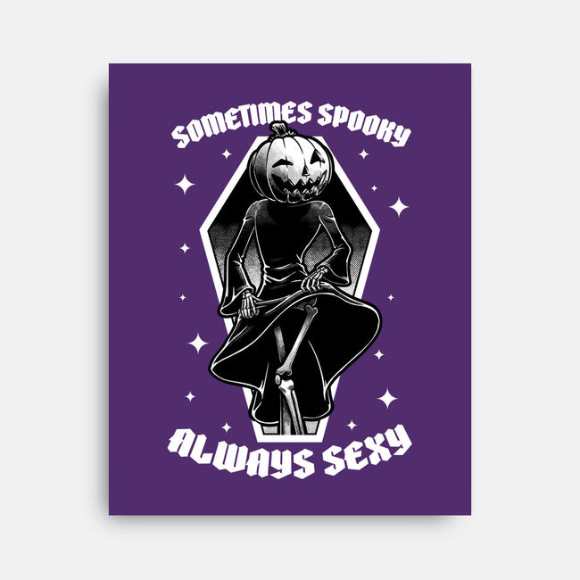 Spooky Reaper Pumpking-None-Stretched-Canvas-Studio Mootant