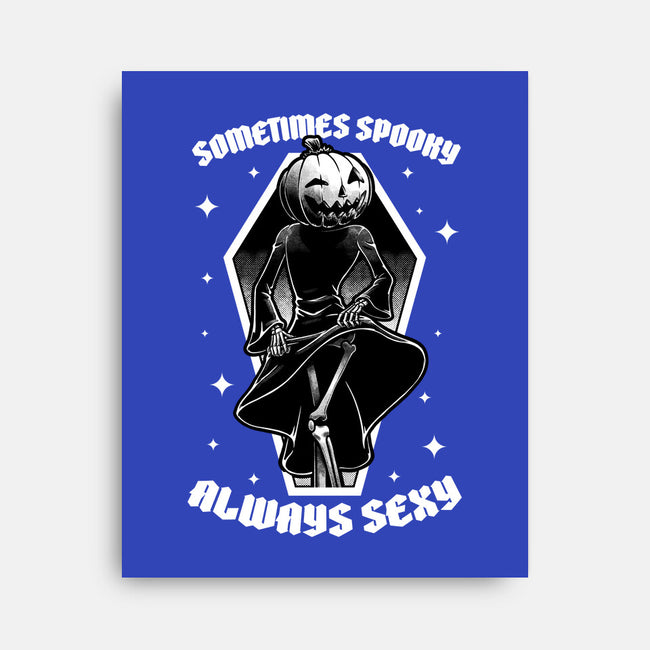 Spooky Reaper Pumpking-None-Stretched-Canvas-Studio Mootant
