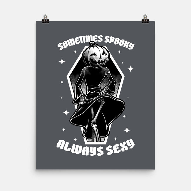 Spooky Reaper Pumpking-None-Matte-Poster-Studio Mootant