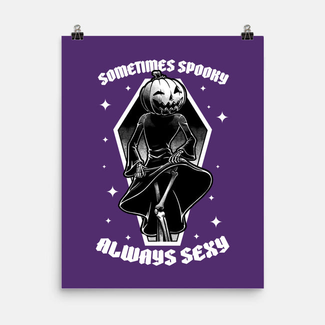 Spooky Reaper Pumpking-None-Matte-Poster-Studio Mootant