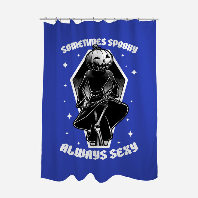 Spooky Reaper Pumpking-None-Polyester-Shower Curtain-Studio Mootant