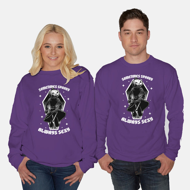 Spooky Reaper Pumpking-Unisex-Crew Neck-Sweatshirt-Studio Mootant