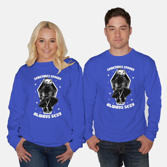 Spooky Reaper Pumpking-Unisex-Crew Neck-Sweatshirt-Studio Mootant