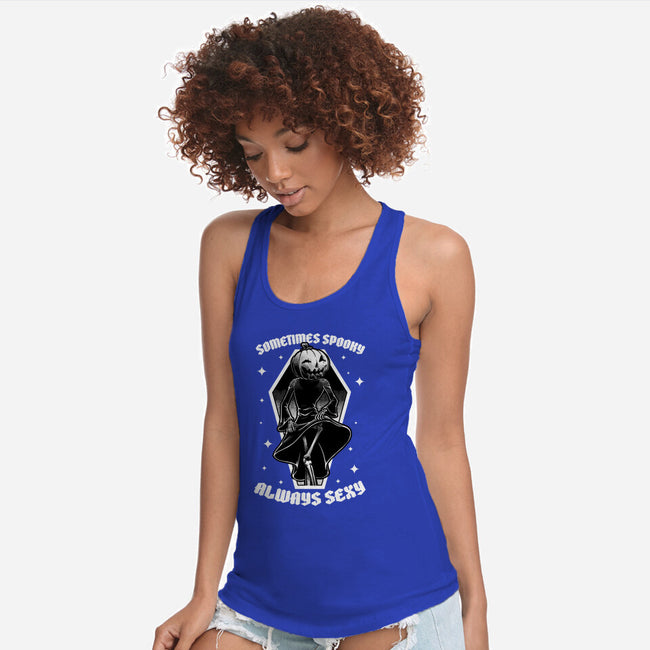 Spooky Reaper Pumpking-Womens-Racerback-Tank-Studio Mootant
