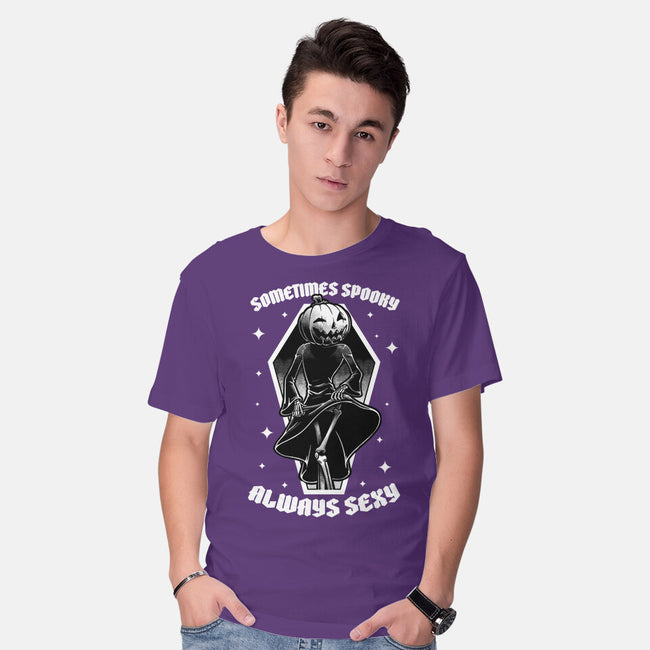 Spooky Reaper Pumpking-Mens-Basic-Tee-Studio Mootant