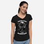 Spooky Reaper Pumpking-Womens-V-Neck-Tee-Studio Mootant