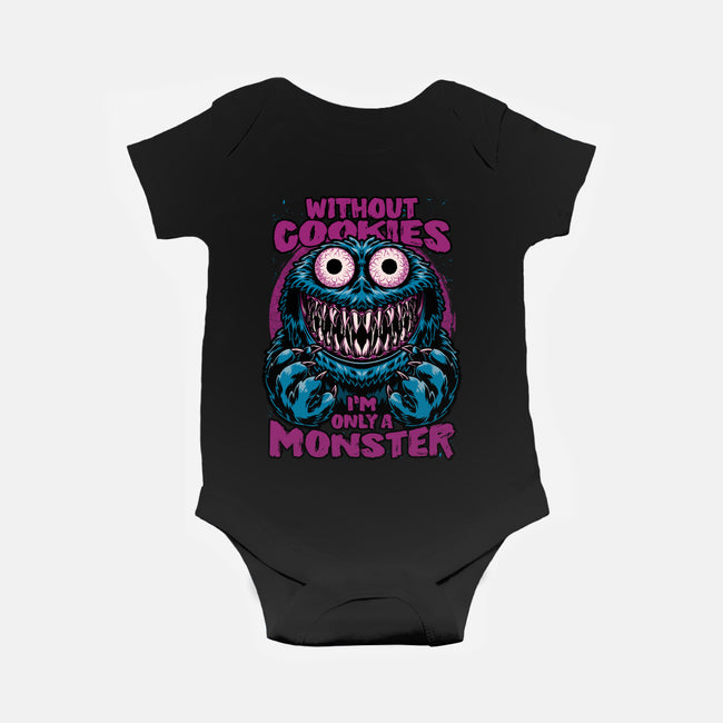 A Monster Without Cookies-Baby-Basic-Onesie-Studio Mootant