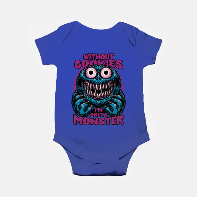 A Monster Without Cookies-Baby-Basic-Onesie-Studio Mootant