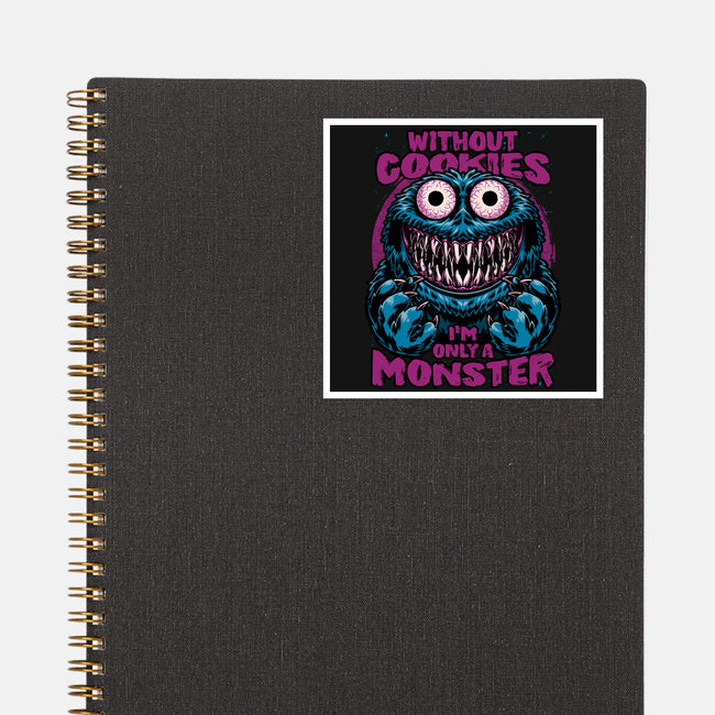 A Monster Without Cookies-None-Glossy-Sticker-Studio Mootant