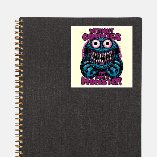 A Monster Without Cookies-None-Glossy-Sticker-Studio Mootant