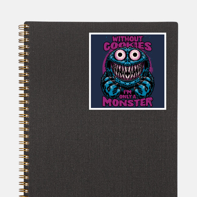 A Monster Without Cookies-None-Glossy-Sticker-Studio Mootant
