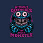 A Monster Without Cookies-Womens-Fitted-Tee-Studio Mootant