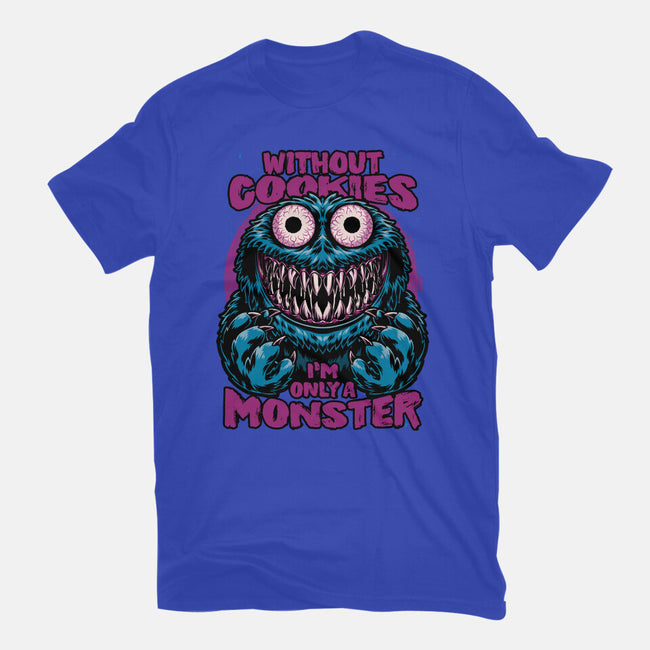 A Monster Without Cookies-Womens-Fitted-Tee-Studio Mootant