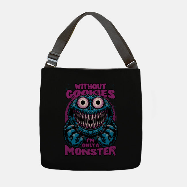 A Monster Without Cookies-None-Adjustable Tote-Bag-Studio Mootant