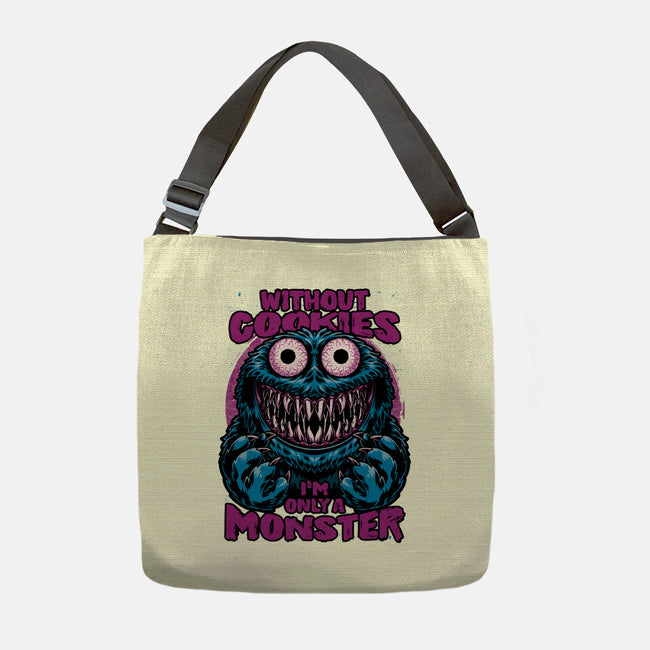 A Monster Without Cookies-None-Adjustable Tote-Bag-Studio Mootant