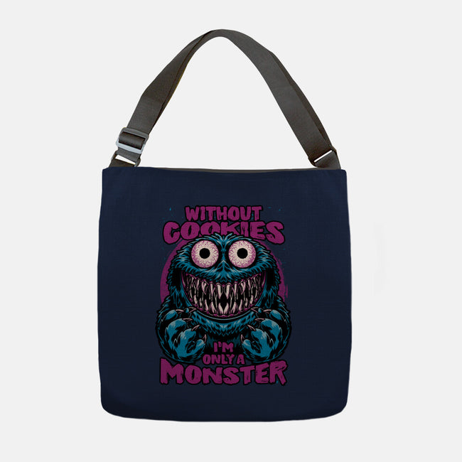 A Monster Without Cookies-None-Adjustable Tote-Bag-Studio Mootant