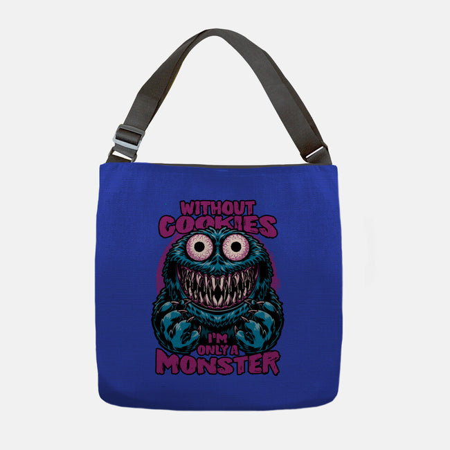 A Monster Without Cookies-None-Adjustable Tote-Bag-Studio Mootant