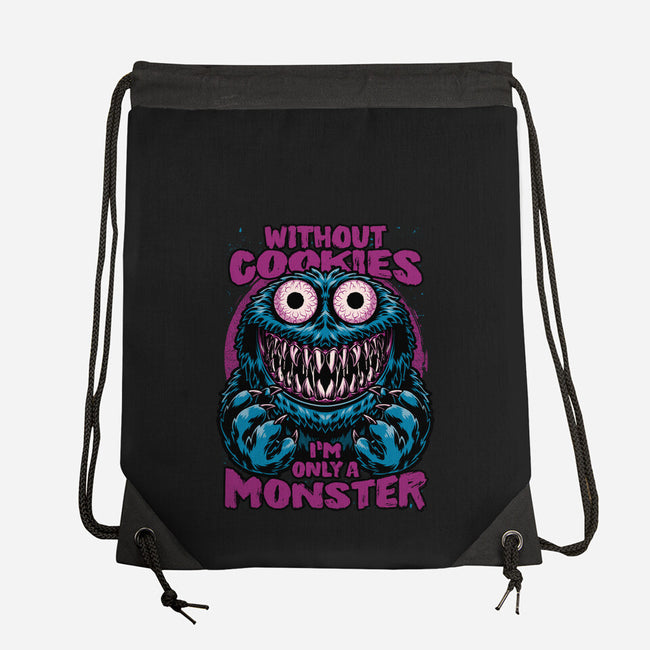 A Monster Without Cookies-None-Drawstring-Bag-Studio Mootant