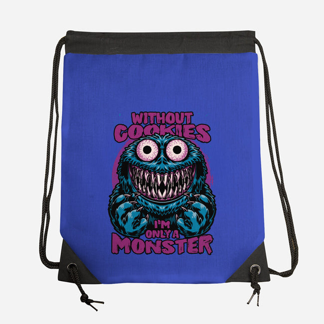 A Monster Without Cookies-None-Drawstring-Bag-Studio Mootant